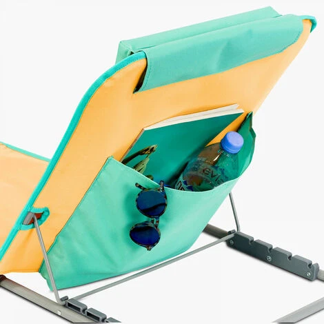 Clic Clac Des Plages Matelas De Plage Orange (134 X 48 X 40 Cm) 4 Clic Clac Des Plages Matelas De Plage Orange (134 X 48 X 40 Cm) – Image 2