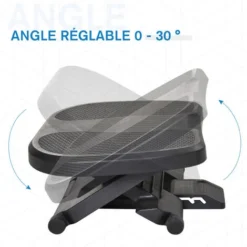 HOMCOM Repose-pied Ergonomique De Bureau Hauteur Et Inclinaison Réglables 45L X 34l Cm Gris 11 HOMCOM Repose-pied Ergonomique De Bureau Hauteur Et Inclinaison Réglables 45L X 34l Cm Gris -Promos Verde Rêverie Boutique 26682514 5