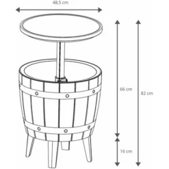 Glacière Table D'Appoint Pour Jardin En Résine Cosmopolitan Beige Gardiun 37 L 48,5x48,5x57/82 Cm 11 Glacière Table D'Appoint Pour Jardin En Résine Cosmopolitan Beige Gardiun 37 L 48,5x48,5x57/82 Cm -Promos Verde Rêverie Boutique 27616625 5