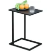 HOMCOM Table Basse Table D'appoint Guéridon Bout De Canapé Intérieur Extérieur Métal époxy Noir 2 HOMCOM Table Basse Table D'appoint Guéridon Bout De Canapé Intérieur Extérieur Métal époxy Noir -Promos Verde Rêverie Boutique 27825539 1