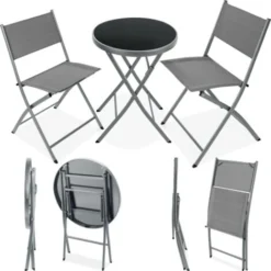 Ensemble Table Et Chaises De Jardin DUSSELDORF - Mobilier De Jardin, Meuble De Jardin, Salon De Jardin