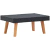Table Basse De Jardin Résine Tressée Noir VidaXL 1 Table Basse De Jardin Résine Tressée Noir VidaXL -Promos Verde Rêverie Boutique 28406534 1