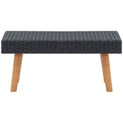Table Basse De Jardin Résine Tressée Noir VidaXL 8 Table Basse De Jardin Résine Tressée Noir VidaXL -Promos Verde Rêverie Boutique 28406534 2