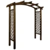Pergola AKÉBIA - Arc - Teintée Marron - L. 220 X P. 80 X H. 228 Cm 2 Pergola AKÉBIA - Arc - Teintée Marron - L. 220 X P. 80 X H. 228 Cm -Promos Verde Rêverie Boutique 28416186 1