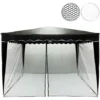 Instent® Moustiquaire Pour Tonnelle 3 X 3m Coloris Noir, 2 Fermetures à Glissières Et Sangles Scratch Pour Fixation Des Panneaux Latéraux 1 Instent® Moustiquaire Pour Tonnelle 3 X 3m Coloris Noir, 2 Fermetures à Glissières Et Sangles Scratch Pour Fixation Des Panneaux Latéraux -Promos Verde Rêverie Boutique 28603851 1