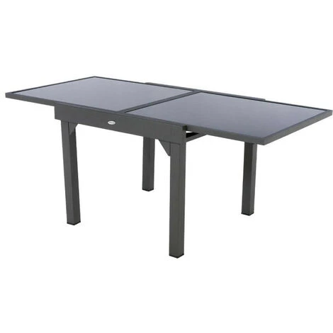 Table Piazza Extensible 8 Personnes Anthracite/graphite - Avec Rallonge 4 Table Piazza Extensible 8 Personnes Anthracite/graphite - Avec Rallonge – Image 2