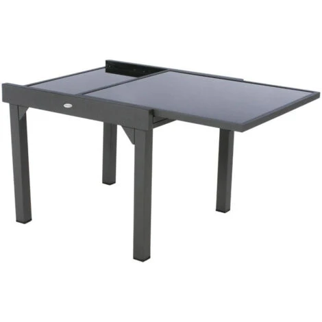 Table Piazza Extensible 8 Personnes Anthracite/graphite - Avec Rallonge 5 Table Piazza Extensible 8 Personnes Anthracite/graphite - Avec Rallonge – Image 3