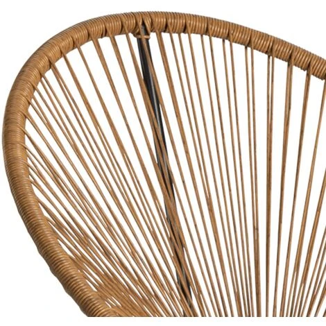 Salon De Jardin IZMIR Table Et 2 Fauteuils Oeuf Cordage Effet Rotin 6 Salon De Jardin IZMIR Table Et 2 Fauteuils Oeuf Cordage Effet Rotin – Image 4