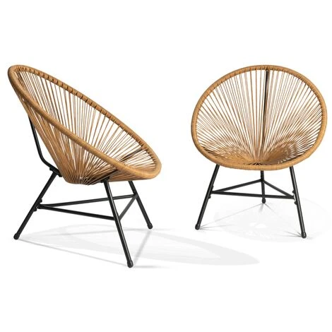 Salon De Jardin IZMIR Table Et 2 Fauteuils Oeuf Cordage Effet Rotin 7 Salon De Jardin IZMIR Table Et 2 Fauteuils Oeuf Cordage Effet Rotin – Image 5