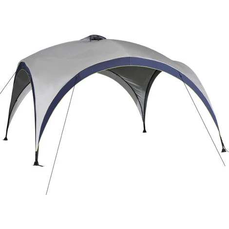 OUTSUNNY Tonnelle Barnum Contemporain En Dôme Dim. 4L X 4l X 2,5H M Métal époxy Polyester Haute Densité 190T Gris 3 OUTSUNNY Tonnelle Barnum Contemporain En Dôme Dim. 4L X 4l X 2,5H M Métal époxy Polyester Haute Densité 190T Gris