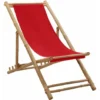 Chaise De Terrasse Bambou Et Toile Rouge VidaXL 2 Chaise De Terrasse Bambou Et Toile Rouge VidaXL -Promos Verde Rêverie Boutique 29365616 1