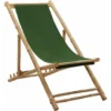 Chaise De Terrasse Bambou Et Toile Vert VidaXL 1 Chaise De Terrasse Bambou Et Toile Vert VidaXL -Promos Verde Rêverie Boutique 29365618 1
