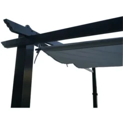 Tonnelle/Pergola Mural En Aluminium 3x4m Toile Coulissante Rétractable - Gris - LISBOA 9 Tonnelle/Pergola Mural En Aluminium 3x4m Toile Coulissante Rétractable - Gris - LISBOA -Promos Verde Rêverie Boutique 29366700 4