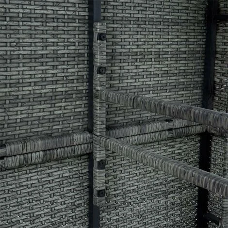 Ensemble De Bar De Jardin 6 Tabourets 1 Table En Polyrotin Gris Anthracite 7 Ensemble De Bar De Jardin 6 Tabourets 1 Table En Polyrotin Gris Anthracite – Image 5