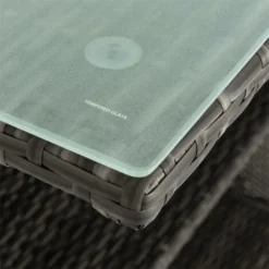 Ensemble De Bar De Jardin 2 Tabourets Table + Rangement En Polyrotin Gris -Promos Verde Rêverie Boutique 29882376 5