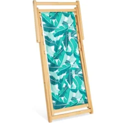 Lot De 2 Chaises Longues Pliantes Chilienne Bois Toile Tropicale 11 Lot De 2 Chaises Longues Pliantes Chilienne Bois Toile Tropicale -Promos Verde Rêverie Boutique 30015891 5