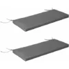 OUTSUNNY Coussins De Banc De Jardin Déhoussables - Coussins Balancelle - Lot De 2 - Dim. 120L X 50l Cm - Rembourrage 5 Cm - Cordons D'attache - Polyester Gris 1 OUTSUNNY Coussins De Banc De Jardin Déhoussables - Coussins Balancelle - Lot De 2 - Dim. 120L X 50l Cm - Rembourrage 5 Cm - Cordons D'attache - Polyester Gris -Promos Verde Rêverie Boutique 30108435 1