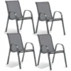 Chaises De Jardin Textilène - X 4 -Promos Verde Rêverie Boutique 30172813 1