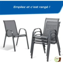 Chaises De Jardin Textilène - X 4 9 Chaises De Jardin Textilène - X 4 -Promos Verde Rêverie Boutique 30172813 3