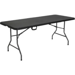 AREBOS Table Pliante Table De Buffet Look Rotin Table De Jardin Table De Camping 10 AREBOS Table Pliante Table De Buffet Look Rotin Table De Jardin Table De Camping -Promos Verde Rêverie Boutique 30190793 4