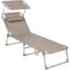 Songmics Chaise Longue, Bain De Soleil, Transat De Relaxation, Chaise De Jardin Pliable - Taupe GCB192K01 2 Songmics Chaise Longue, Bain De Soleil, Transat De Relaxation, Chaise De Jardin Pliable - Taupe GCB192K01 -Promos Verde Rêverie Boutique 30218168 1