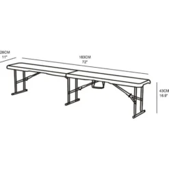 Banc Pliant Werkapro 182x28x43cm 11 Banc Pliant Werkapro 182x28x43cm -Promos Verde Rêverie Boutique 30306264 5