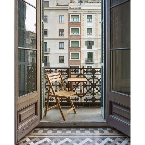 Kave Home - Table De Balcon Rabattable Amarilis En Bois Massif D'acacia 40 X 42 Cm FSC 100% 5 Kave Home - Table De Balcon Rabattable Amarilis En Bois Massif D'acacia 40 X 42 Cm FSC 100% – Image 3