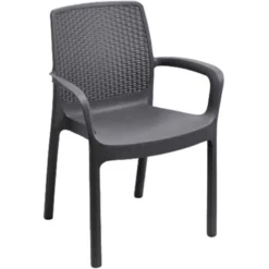Dmora Chaise D’extérieur Viterbo, Chaise De Jardin, Chaise Pour Table à Manger, Fauteuil D'extérieur Effet Rotin, 100% Made In Italy, Ensemble De 4, Cm 54x60h82, Anthracite, Avec Emballage Renforcé 11 Dmora Chaise D’extérieur Viterbo, Chaise De Jardin, Chaise Pour Table à Manger, Fauteuil D'extérieur Effet Rotin, 100% Made In Italy, Ensemble De 4, Cm 54x60h82, Anthracite, Avec Emballage Renforcé -Promos Verde Rêverie Boutique 30352464 5
