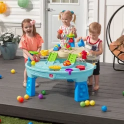 Step2 Ball Buddies Table D'eau Avec Balles Table De Jeu Enfant A Eau Avec 23 Accessoires Table D'activité / Jouet Pour Le Jardin -Promos Verde Rêverie Boutique 30353738 4