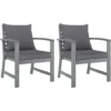 Chaises De Jardin 2 Pcs Avec Coussins Gris Foncé Bois D'acacia VidaXL 1 Chaises De Jardin 2 Pcs Avec Coussins Gris Foncé Bois D'acacia VidaXL -Promos Verde Rêverie Boutique 30512872 1
