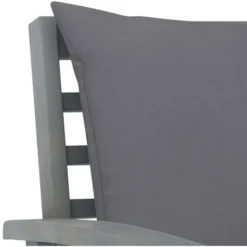 Chaises De Jardin 2 Pcs Avec Coussins Gris Foncé Bois D'acacia VidaXL -Promos Verde Rêverie Boutique 30512872 5
