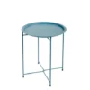 Table D'appoint, Table Basse Pliante Bleu De Jardin En Acier Epoxy 46X52CM- Meuble De Jardin 1 Table D'appoint, Table Basse Pliante Bleu De Jardin En Acier Epoxy 46X52CM- Meuble De Jardin -Promos Verde Rêverie Boutique 30528232 1