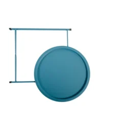 Table D'appoint, Table Basse Pliante Bleu De Jardin En Acier Epoxy 46X52CM- Meuble De Jardin -Promos Verde Rêverie Boutique 30528232 2