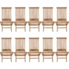 SALENTO - Lot De 10 Chaises De Jardin Pliantes En Teck Pour L'Extérieur Teinte Naturelle 1 SALENTO - Lot De 10 Chaises De Jardin Pliantes En Teck Pour L'Extérieur Teinte Naturelle -Promos Verde Rêverie Boutique 30533805 1