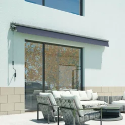 Store Banne Manuel 3x2m TAMPA Gris Aluminium 295 X 200 X 14,2 Cm 10 Store Banne Manuel 3x2m TAMPA Gris Aluminium 295 X 200 X 14,2 Cm -Promos Verde Rêverie Boutique 30543518 4