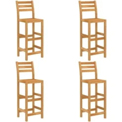 Ensemble De Bar D'extérieur 5 Pcs Bois D'acacia Massif VidaXL -Promos Verde Rêverie Boutique 30819799 4