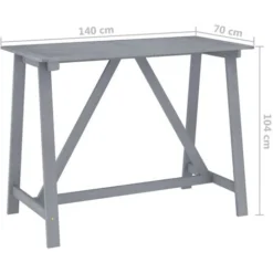 Ensemble De Bar D'extérieur 5 Pcs Gris Bois D'acacia Massif VidaXL 9 Ensemble De Bar D'extérieur 5 Pcs Gris Bois D'acacia Massif VidaXL -Promos Verde Rêverie Boutique 30819824 3