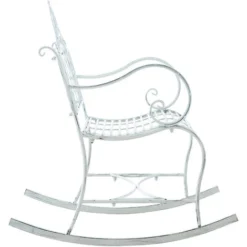 Chaise à Bascule Ansan En Fer Antique/blanc 9 Chaise à Bascule Ansan En Fer Antique/blanc -Promos Verde Rêverie Boutique 30894231 3