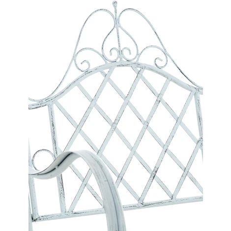 Chaise à Bascule Ansan En Fer Antique/blanc 6 Chaise à Bascule Ansan En Fer Antique/blanc – Image 4