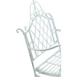 Chaise à Bascule Ansan En Fer Antique/blanc 11 Chaise à Bascule Ansan En Fer Antique/blanc -Promos Verde Rêverie Boutique 30894231 5