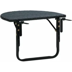 Table De Balcon 60x60x32 Cm Noir Résine Tressée VidaXL 10 Table De Balcon 60x60x32 Cm Noir Résine Tressée VidaXL -Promos Verde Rêverie Boutique 3091175 4