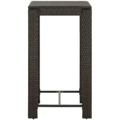 Meuble De Bar De Jardin 3 Pcs Et Coussins Résine Tressée Marron VidaXL 10 Meuble De Bar De Jardin 3 Pcs Et Coussins Résine Tressée Marron VidaXL -Promos Verde Rêverie Boutique 31775370 4