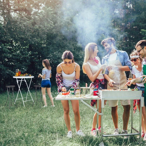 Relaxdays Tabouret Pliant De Jardin BASTIAN Lot De 2 Sans Dossier Résistant Hauteur 80 Cm Chaise De Bar Plastique Optique Rotin, Noir 5 Relaxdays Tabouret Pliant De Jardin BASTIAN Lot De 2 Sans Dossier Résistant Hauteur 80 Cm Chaise De Bar Plastique Optique Rotin, Noir – Image 3
