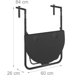 Relaxdays Table De Balcon Pliante Pliable Appoint Table Suspendue Rabattable BASTIAN Rotin Hauteur Réglable L X P: 60 X 40 Cm, Noir 10 Relaxdays Table De Balcon Pliante Pliable Appoint Table Suspendue Rabattable BASTIAN Rotin Hauteur Réglable L X P: 60 X 40 Cm, Noir -Promos Verde Rêverie Boutique 32128732 4