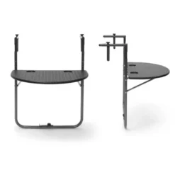 Relaxdays Table De Balcon Pliante Pliable Appoint Table Suspendue Rabattable BASTIAN Rotin Hauteur Réglable L X P: 60 X 40 Cm, Noir 11 Relaxdays Table De Balcon Pliante Pliable Appoint Table Suspendue Rabattable BASTIAN Rotin Hauteur Réglable L X P: 60 X 40 Cm, Noir -Promos Verde Rêverie Boutique 32128732 5