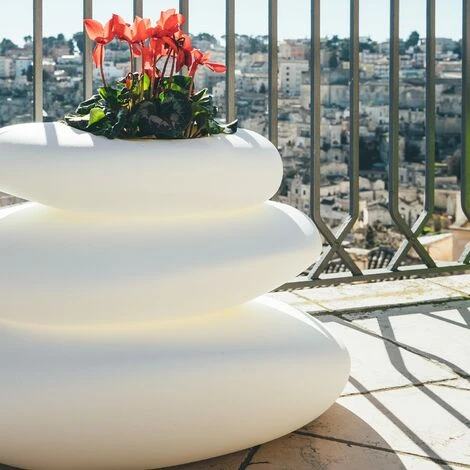 Pot De Fleurs Déco Jardin En Résine 75X62 Cm Mod. Eden Pot Marron 4 Pot De Fleurs Déco Jardin En Résine 75X62 Cm Mod. Eden Pot Marron – Image 2