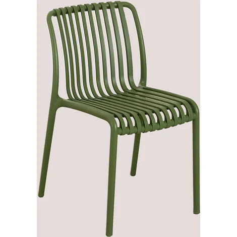Chaise De Jardin Empilable Wendell SKLUM Vert Militaire 3 Chaise De Jardin Empilable Wendell SKLUM Vert Militaire