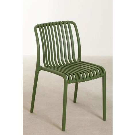 Chaise De Jardin Empilable Wendell SKLUM Vert Militaire 6 Chaise De Jardin Empilable Wendell SKLUM Vert Militaire – Image 4