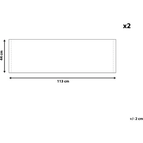 2 Toiles De Transat 113 X 44 Cm En Polyester Vert Anzio / Avellino 5 2 Toiles De Transat 113 X 44 Cm En Polyester Vert Anzio / Avellino – Image 3