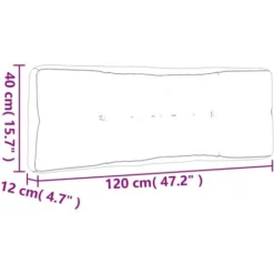 Coussins De Palette 3 Pcs Crème Tissu VidaXL -Promos Verde Rêverie Boutique 32530331 3